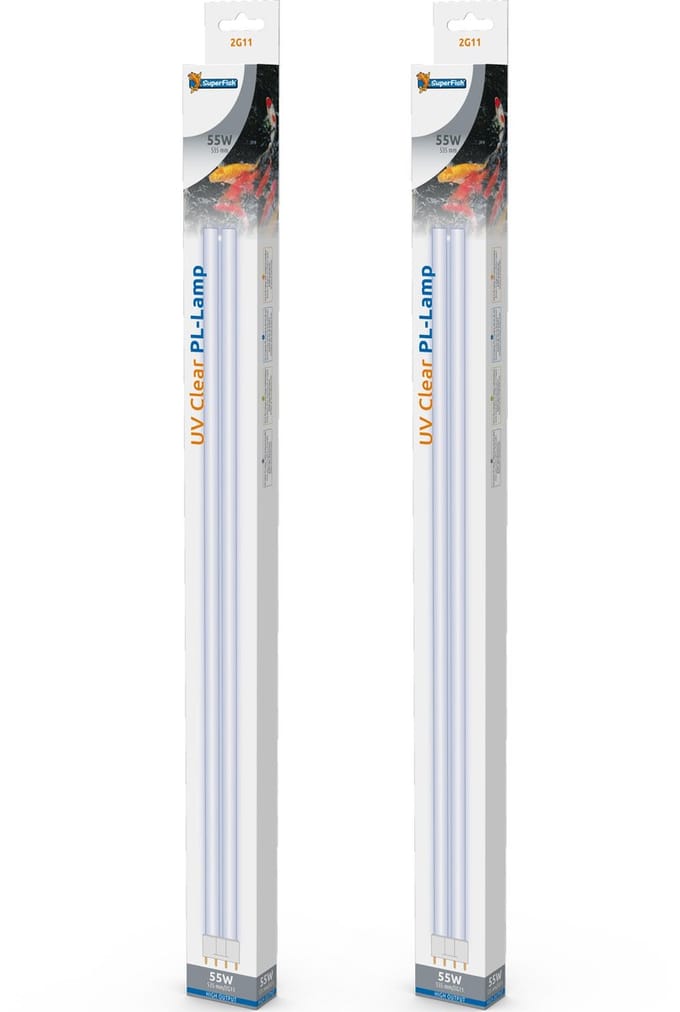 Superfish UV PL 55 watt vervangingslamp 2 stuks