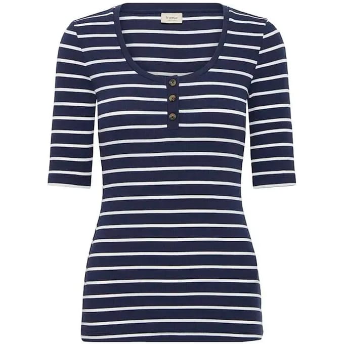 fransa - FRHIZAMOND STRIPE TEE 32 - Dames - T-shirts