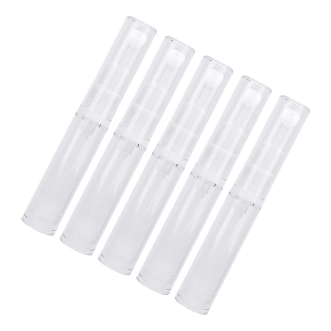 5 Stuks Airless Pomp Potjes Reisfoundation Container Oogcrème Dispenser Lege Navulbare Cosmetische white