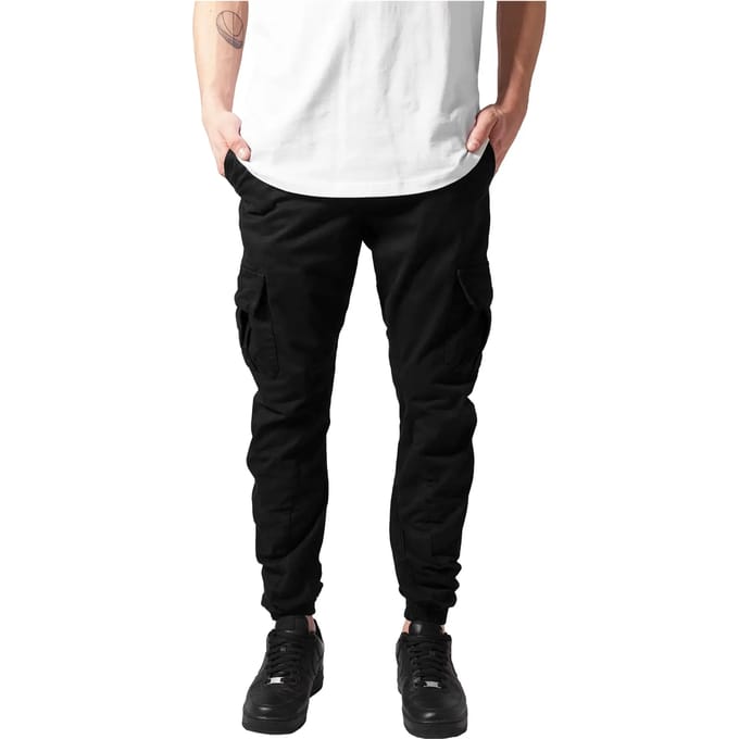 Urban Classics - Cargo Heren joggingbroek - XS - Zwart