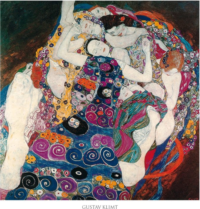 Kunstdruk Gustav Klimt - La vergine 70x70cm