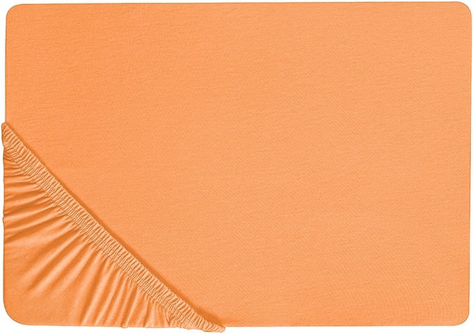 JANBU - Laken - Oranje - 90 x 200 cm - Katoen