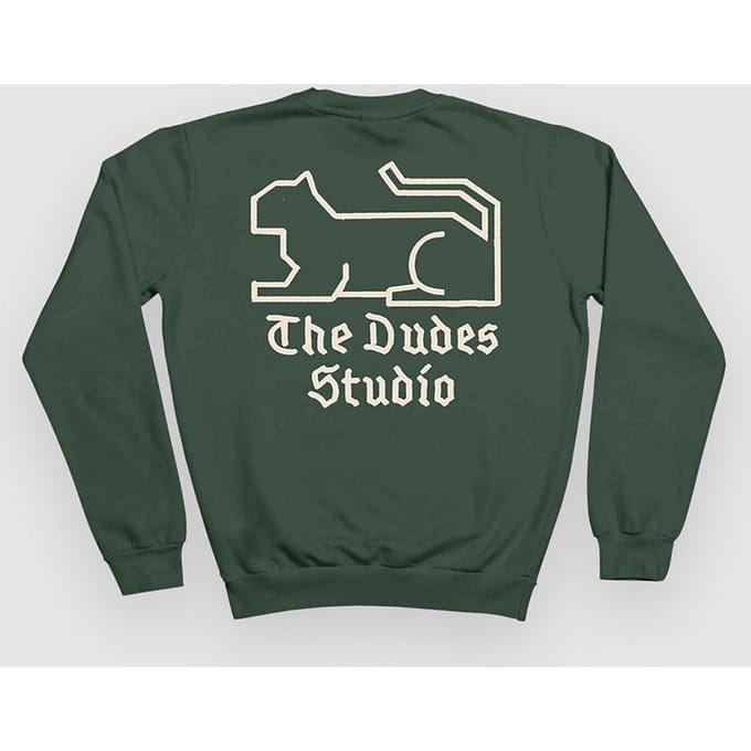 The Dudes Studio Classic Sweater groen