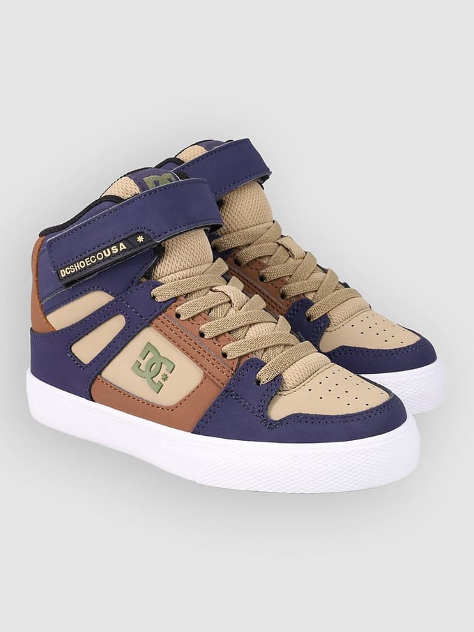 DC Pure High-Top EV Kids Skateschoenen blauw