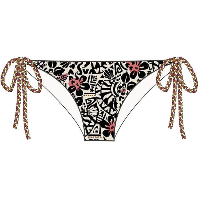 slim fit bikinibroekje met florale all-over print model 'Jaka'