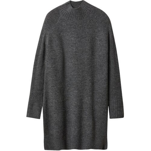 ESMARA Gebreide dames jurk (Grijs, S (36/38))