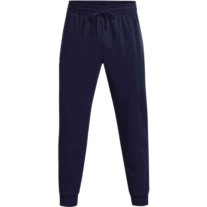 Under Armour UA Rival Fleece Joggers Heren Sportbroek - Navy - Wit