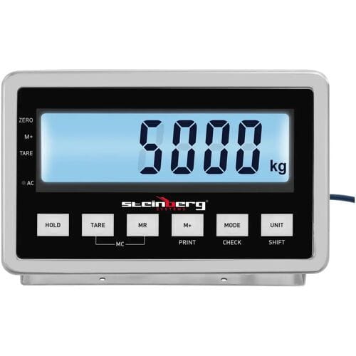 Steinberg Systems Vloerweegschaal - 5000 kg / 2 kg - 150 x 150 cm - extern LCD 10030817