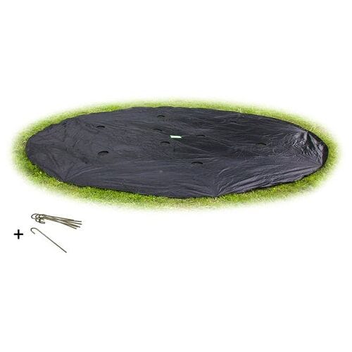 EXIT Groundlevel Trampoline Afdekhoes ø366cm - Trampoline Beschermhoes - Weerbestendig - Rond - Afdekzeil