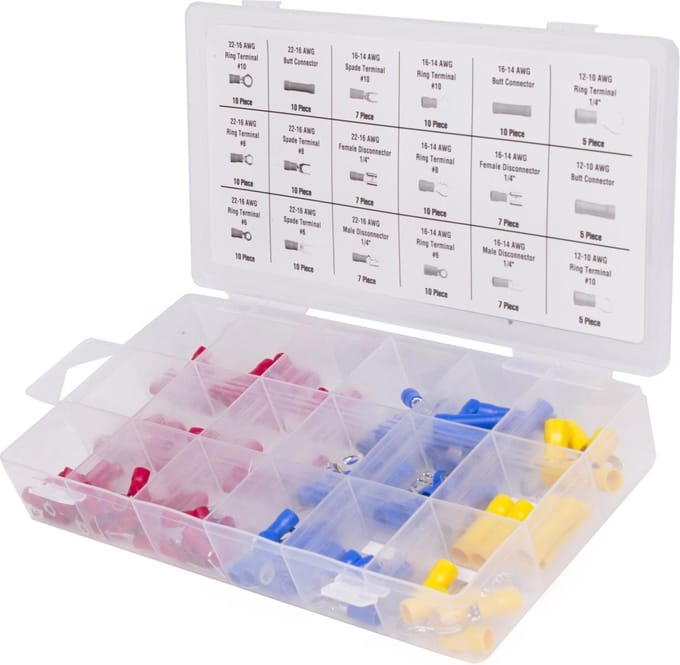 Benson Kabelschoenen Set - Assortimentbox - Geïsoleerd - 150-delig - Industriële kwaliteit