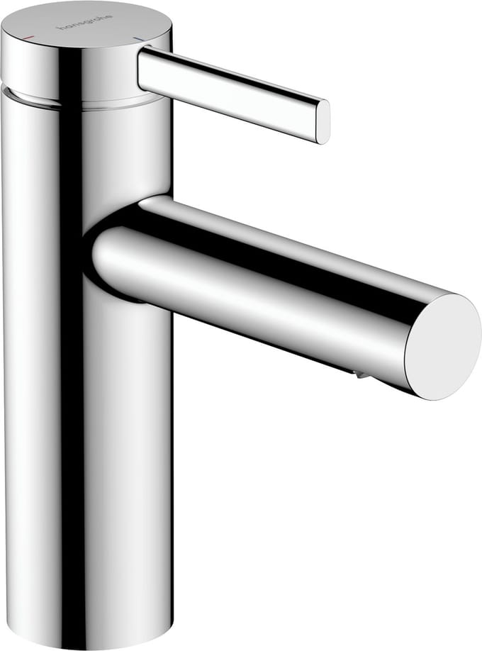 hansgrohe Zesis S - Wastafelmengkraan - Ééngreeps bediening - CoolStart energiebesparend - Push-open afvoer - 100mm maat - Chroom
