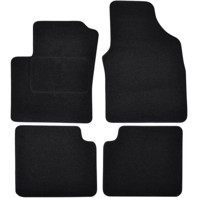 Vloermatten - Ford - KA 2009-2012 - Zwart Velours - 4 stuks - Antislip en waterdicht