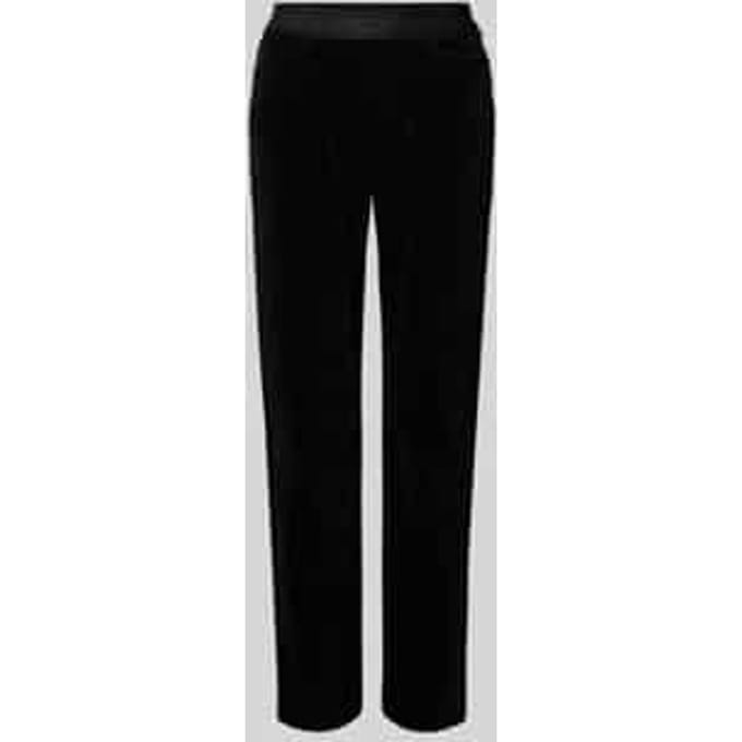 Stoffen broek met elastische band met logo