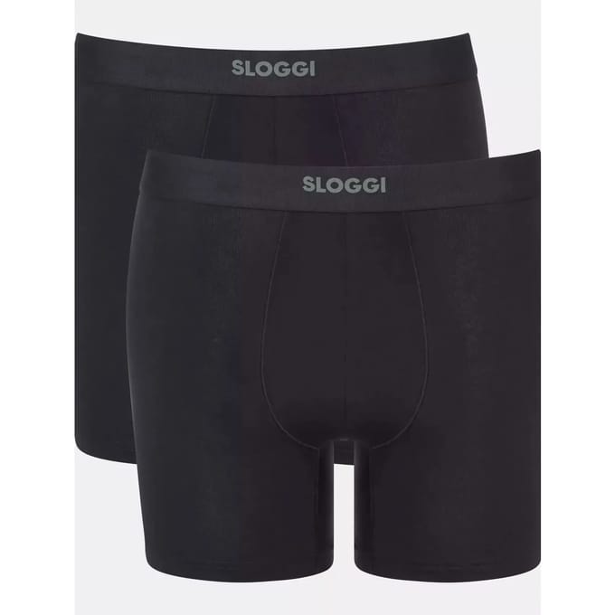 sloggi men EVER Ease Short 2P Heren Onderbroek - ZWART -