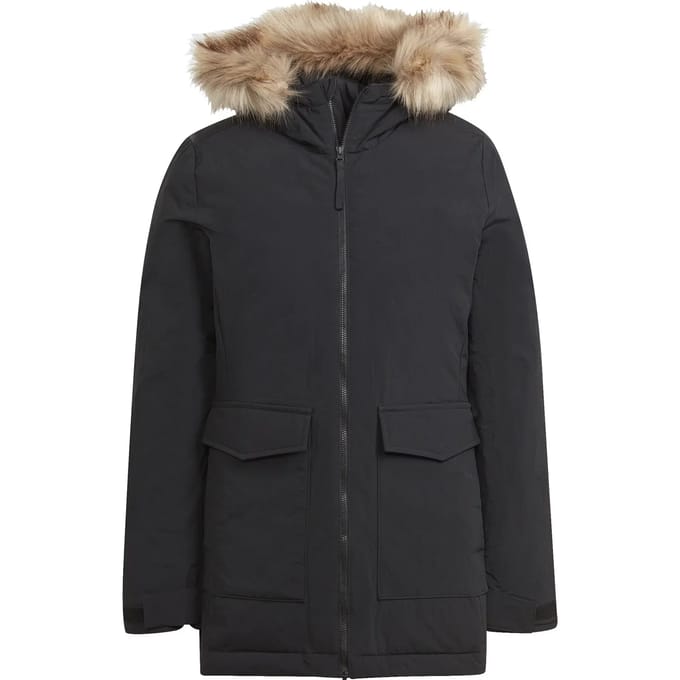 Parka met capuchon en bont voor dames adidas