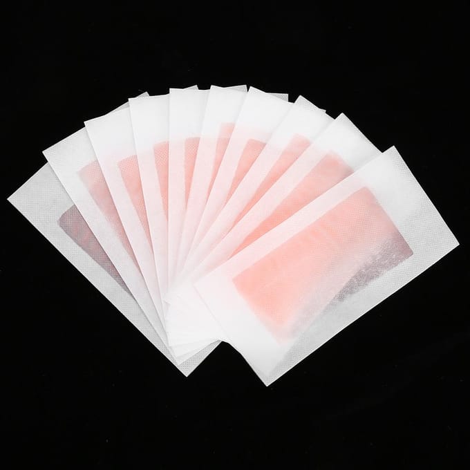 10 stuks ontharing been lichaam gezicht waxpapier ontharingswasstrips(Roze) roze