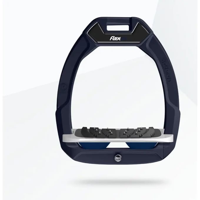 Veiligheidsstrijklappen Paardrijden Ingebogen Ultra Grip Blauw/Grijs/Marine Flex-On Safe-On
