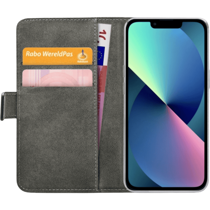 Mobilize iPhone 14 Plus Portemonnee Hoesje Zwart Zwart