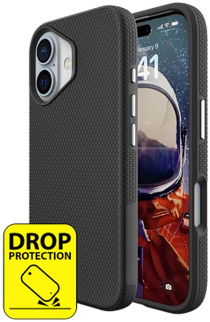 Just in Case hoesje geschikt voor iPhone 16 Plus Hoesje - Drop Protection - Armor Case - Zwart
