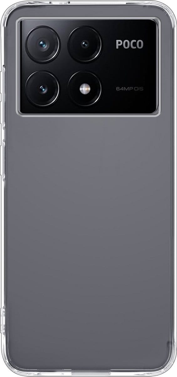 Hoes - Geschikt voor Xiaomi Poco X6 Pro 5G - Sterk & Shockproof - Hoesje Cover - Siliconen Case - Transparant
