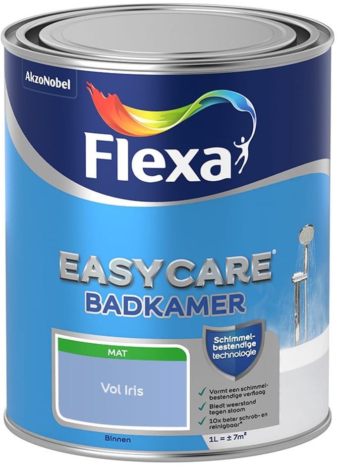 Flexa - Easycare Badkamer - Vol Iris - Mengverf - 1 L