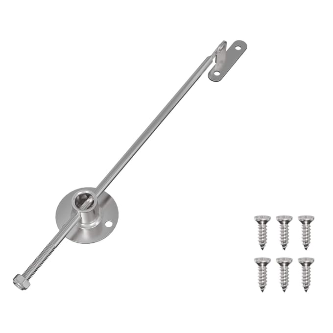 vidaXL - Trekkant-hengsel - 12 - st - Zilver - 190 - mm - Metaal