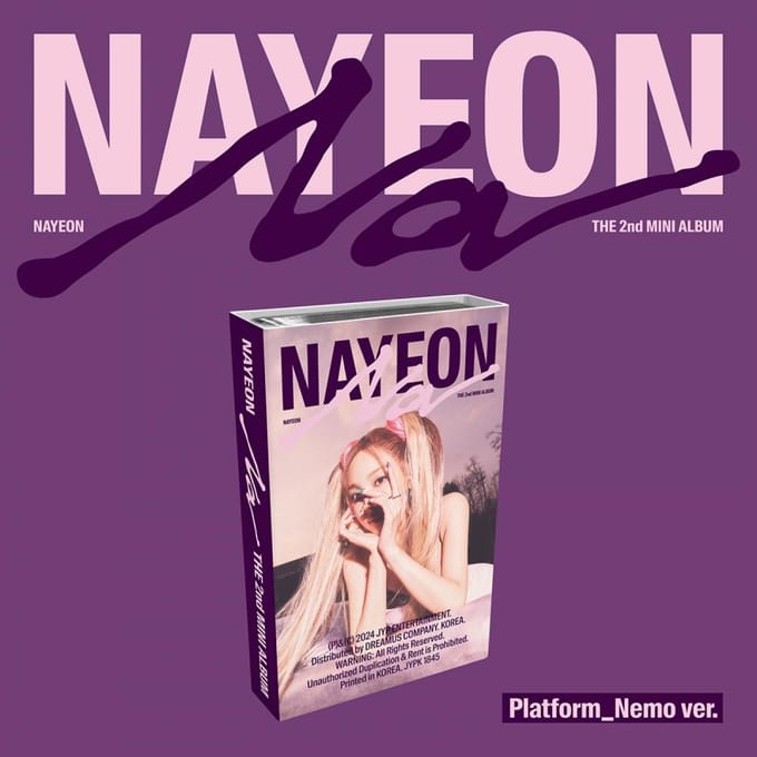 NAYEON 'NA' Plateforme_version Nemo. / LE 2ème MINI-ALBUM NO POB blue