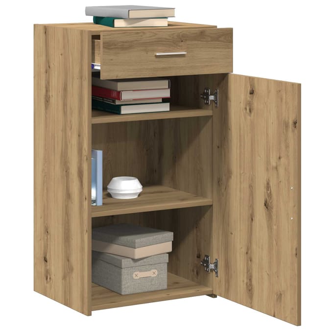 vidaXL - Dressoir - Artisan - Eiken - 50 - x - 42,5 - x - 93 - cm