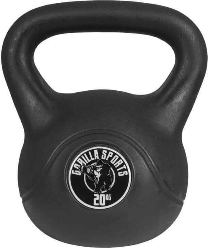 Gorilla Sports Kettlebell - Kunststof - Trainingsgewicht - 20 kg
