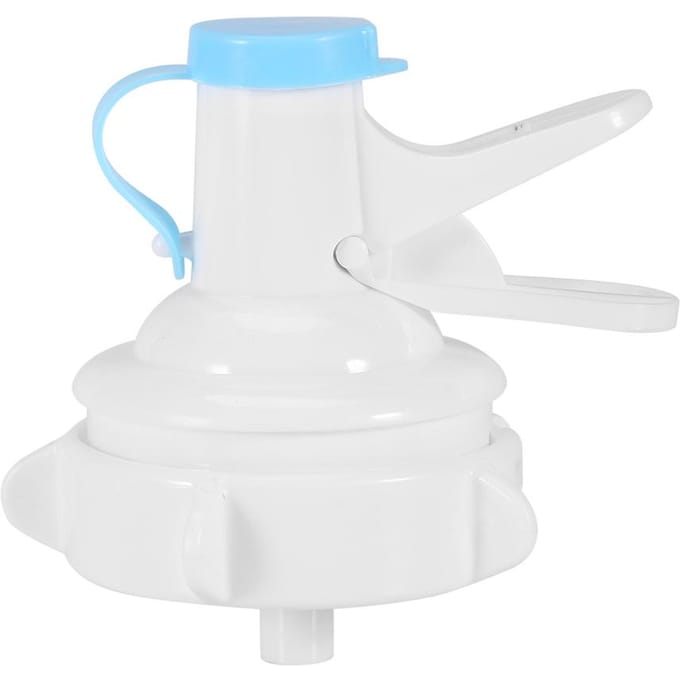 Handbediende 5 Gallon Fleskan Pomp Drinkwater Tuit Dispenser met Stofdichte Dop white