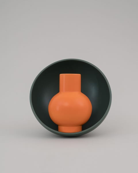 raawii Strøm Vaas - Vibrant Orange - S