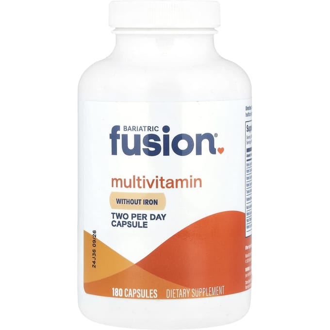 Bariatrische Fusion, IJzerarm Multivitamine, 180 Capsules