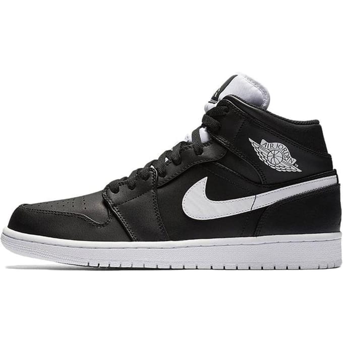 Jordan 1 Retro Mid Zwart Wit 554724-038 41 black