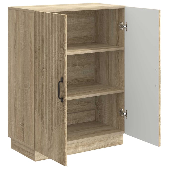 vidaXL - Dressoir - Sonoma - Eiken - 66 - x - 34,5 - x - 87 - cm - Bewerkt - hout