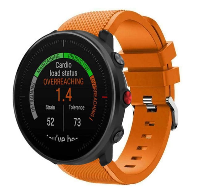 Polar Vantage M twill siliconen band (oranje)