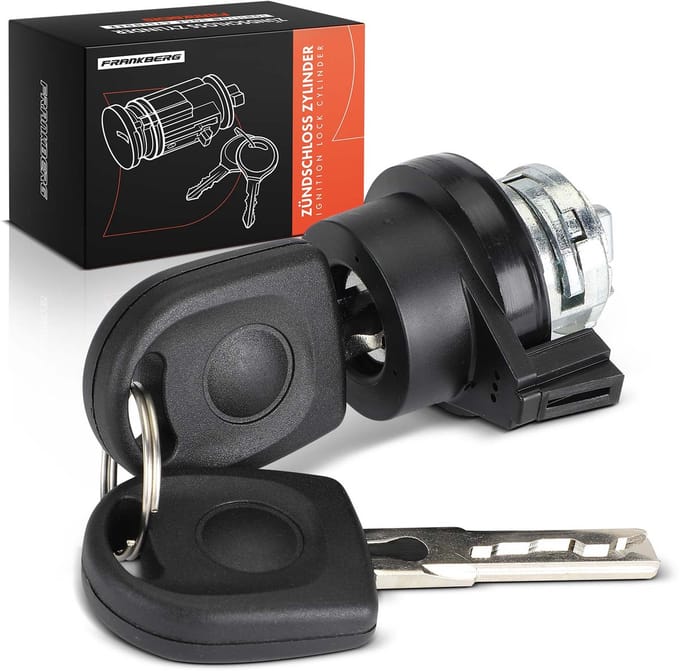 Frankberg 1x Contactsleutel voor VW Golf 4 Transporter T4 T5 Bora Audi