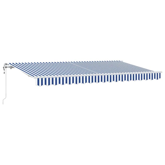 vidaXL - Uitschuifbare - luifel - Blauw - 350 - x - 200 - cm - Stof