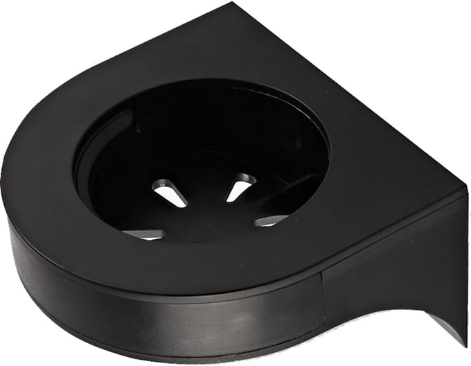 HYGOSTAR wandhouder voor pompzeepdispenser zwart kunststof