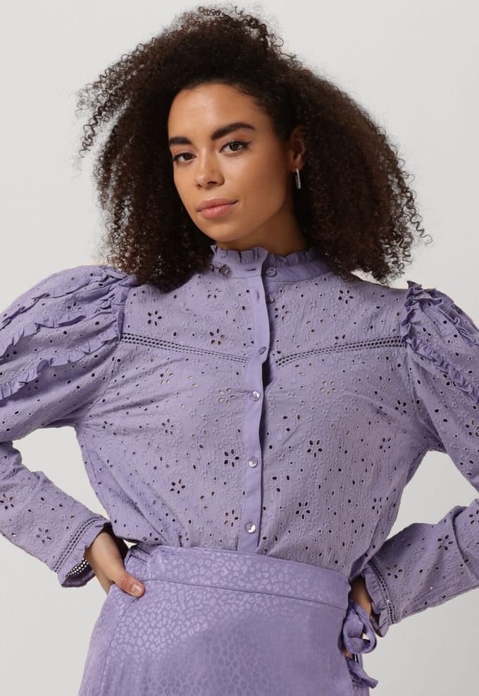 Fabienne Chapot Jaimie Blouse 29 Dames - Jurken - Paars - Maat 36