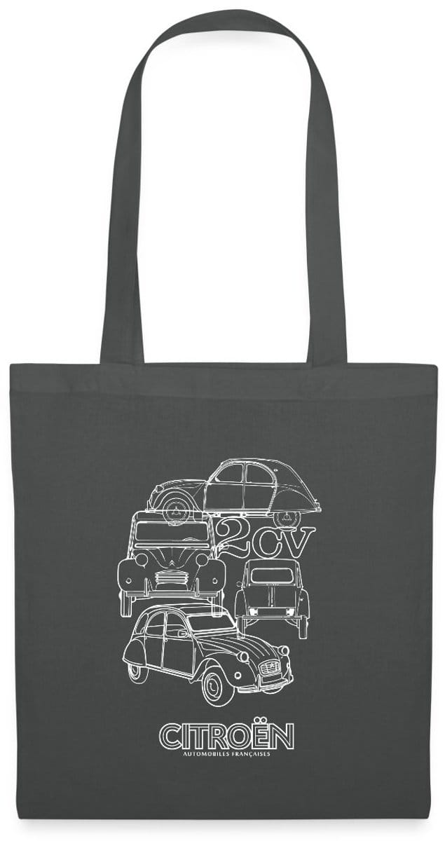 Citroën 2CV Modellen Schetsen Tas Van Stof Schoudertas