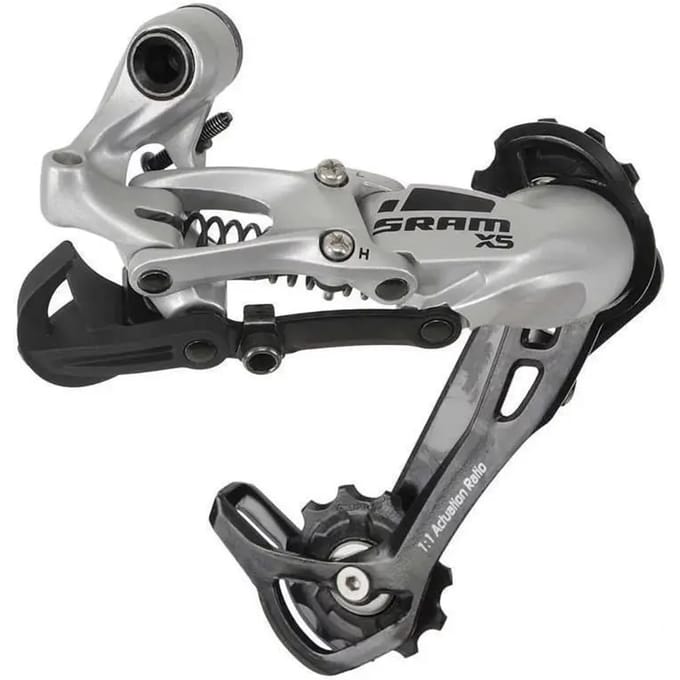 Achterderailleur sram x5 medium kooi 9 speed aluminium zilver - ZILVER