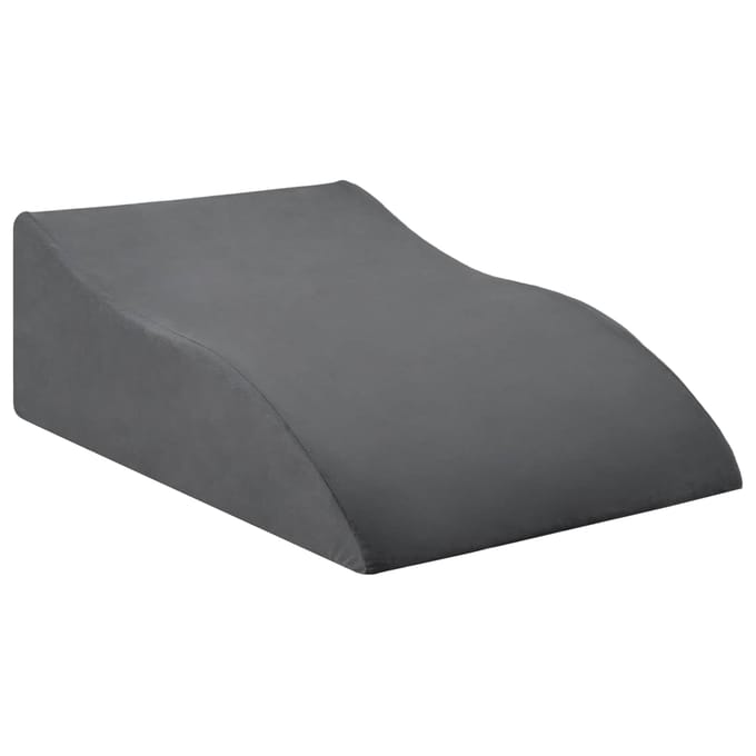 vidaXL - Been - Kussen - 68 - x - 41 - x - 21 - cm - PU - Schuim - Grijs