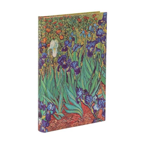 Paperblanks cahier, van gogh's irises, hardcover, formaat mini, blanco