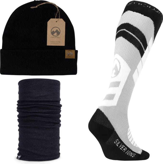 MowMow® Muts + Nekwarmer + Skisokken maat 38-41