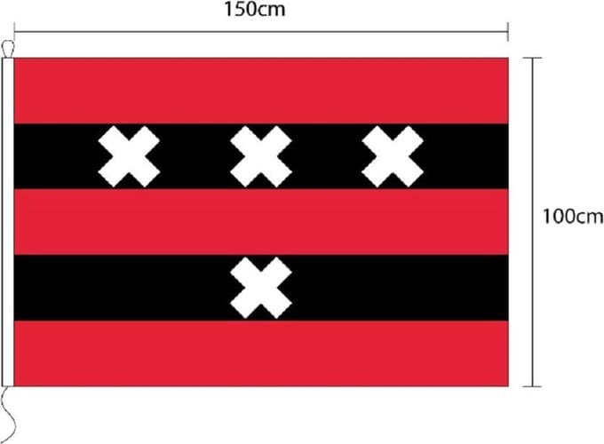 Vlag van Amstelveen 100 x 150cm