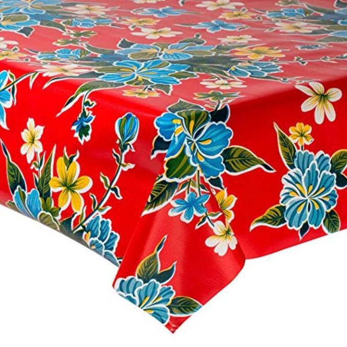 Atelier Du Baj Fortin Red Mexicaans Tafelzeil - 250 x 120 cm