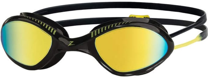 Zoggs - Tiger Titanium - Zwembril - Black Yellow - Mirrored - Small Fit