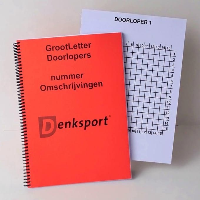 Denksport -Groot letter -Doorlopers- Moeilijkheidsgraad: 4-ster