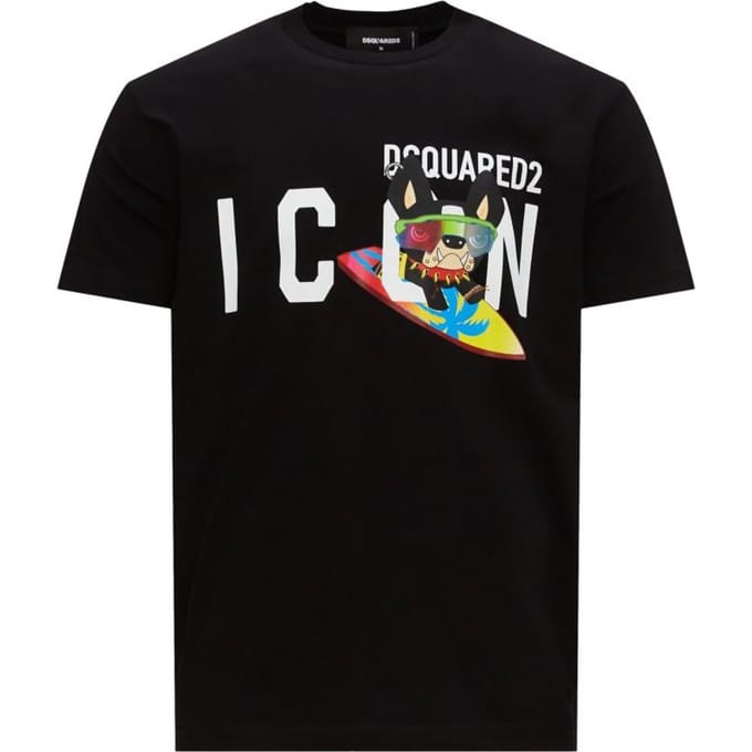 T-shirt homme DSQUARED2 icon - Taille: M white