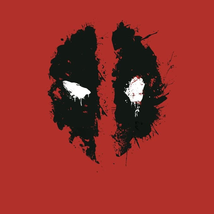 Marvel Deadpool Splat Face T-Shirt - Rood - M